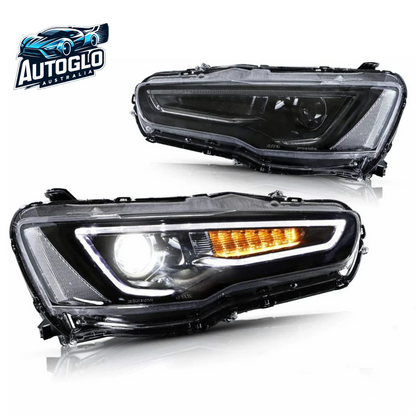 VLAND Dual Beam Projector Headlights for Mitsubishi Lancer EVO X 2008-2018