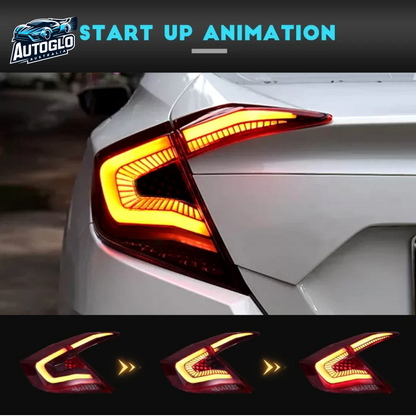 Autoglo Australia LED Taillights For Honda Civic Sedan 2016-2021