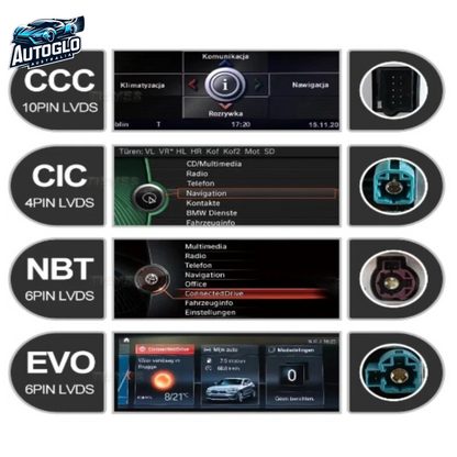 Autoglo Australia BMW 3 Series E90/91 5 Series E61/61 12.3" XL FHD Carplay Android Stereo BT CIC