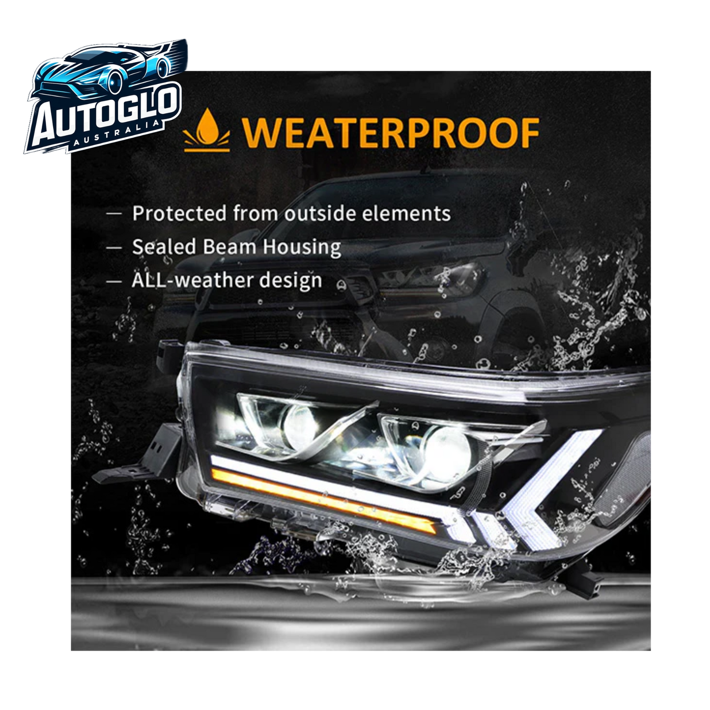 VLAND LED Headlights For Toyota Hilux Vigo TRD 2015-2025 8th Gen