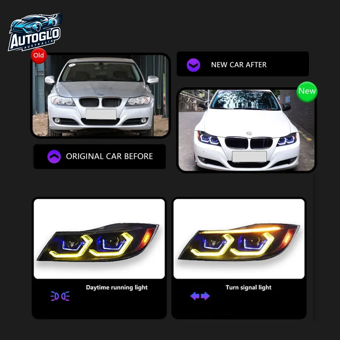 Autoglo Australia BMW 3 Series E90 Headlamp 2005–2012