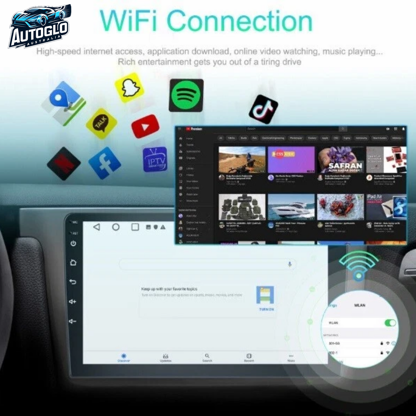 Autoglo Australia 9" CarPlay Android BT GPS WiFi Stereo For MAZDA CX 9 BOSE (2008 -15) 2+32GB