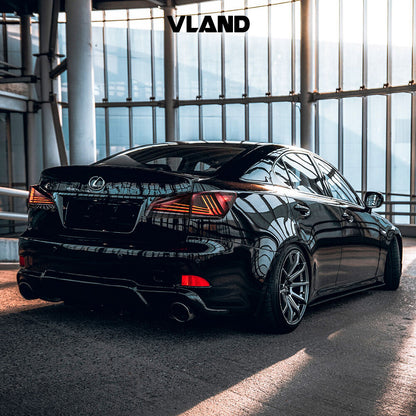Rear View of Lexus IS with LED Taillights