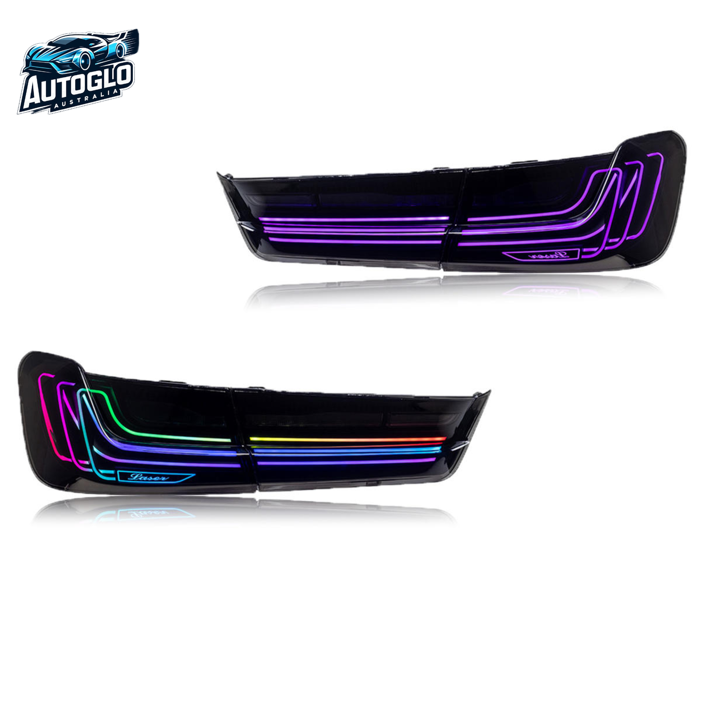 Autoglo Australia RGB Laser Tail lights for BMW 3 Series G20 G28 320i 325i 330i 2020-2024