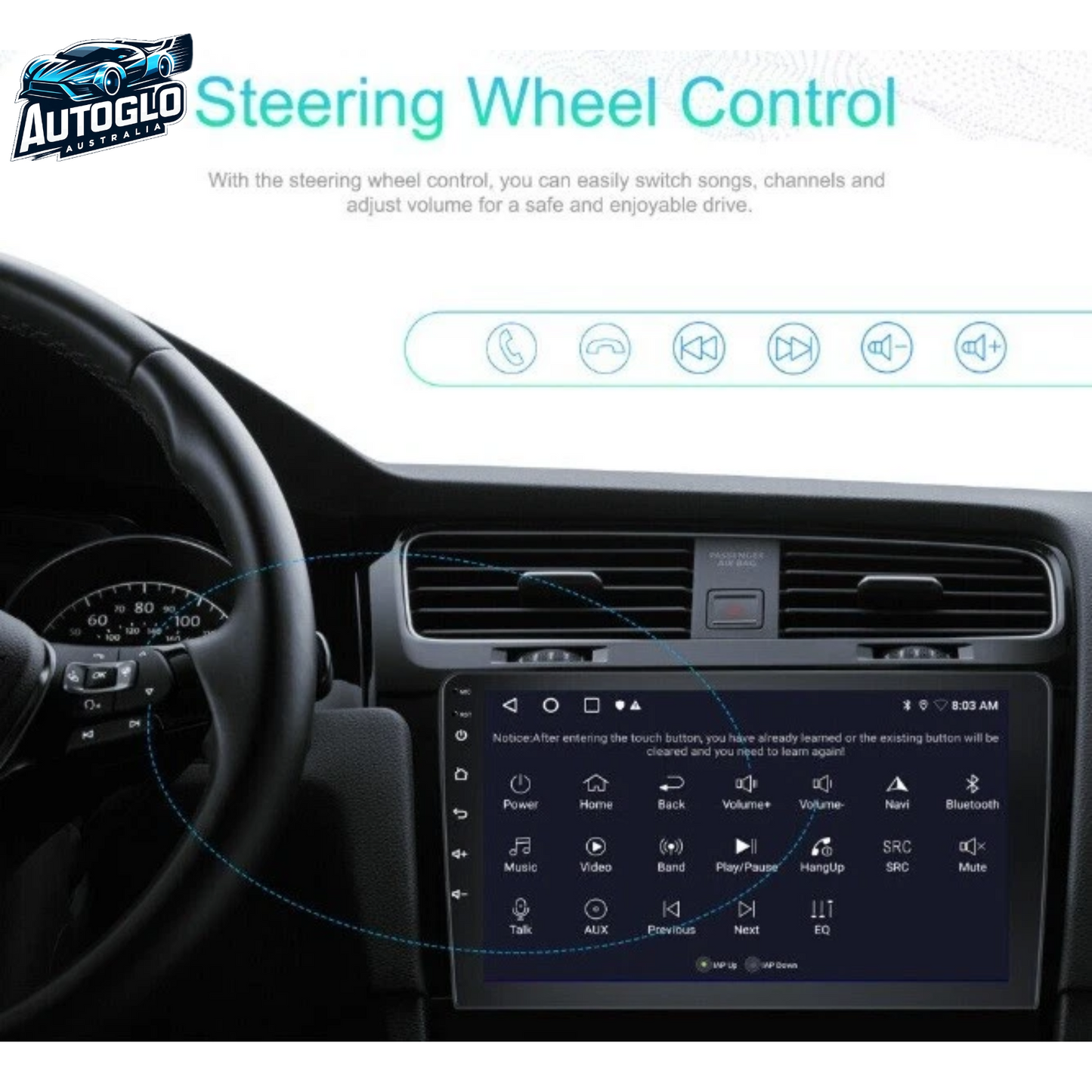 Autoglo Australia 10.1" Carplay Android 2GB+32GB BT GPS WiFi Stereo for HONDA CITY (2014-19)