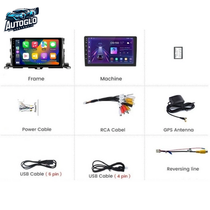 Autoglo Australia 10.1" Android Stereo Carplay for TOYOTA KLUGER BT GPS NAVI 2GB+32GB (2014-19)