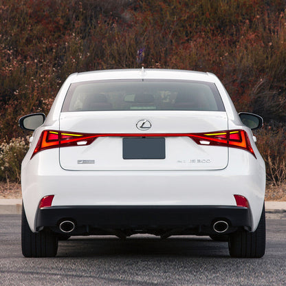 VLAND Red LED Tail Lights 2014-19 Lexus IS250 300h 350F Start Animation w/ sequential Indicators