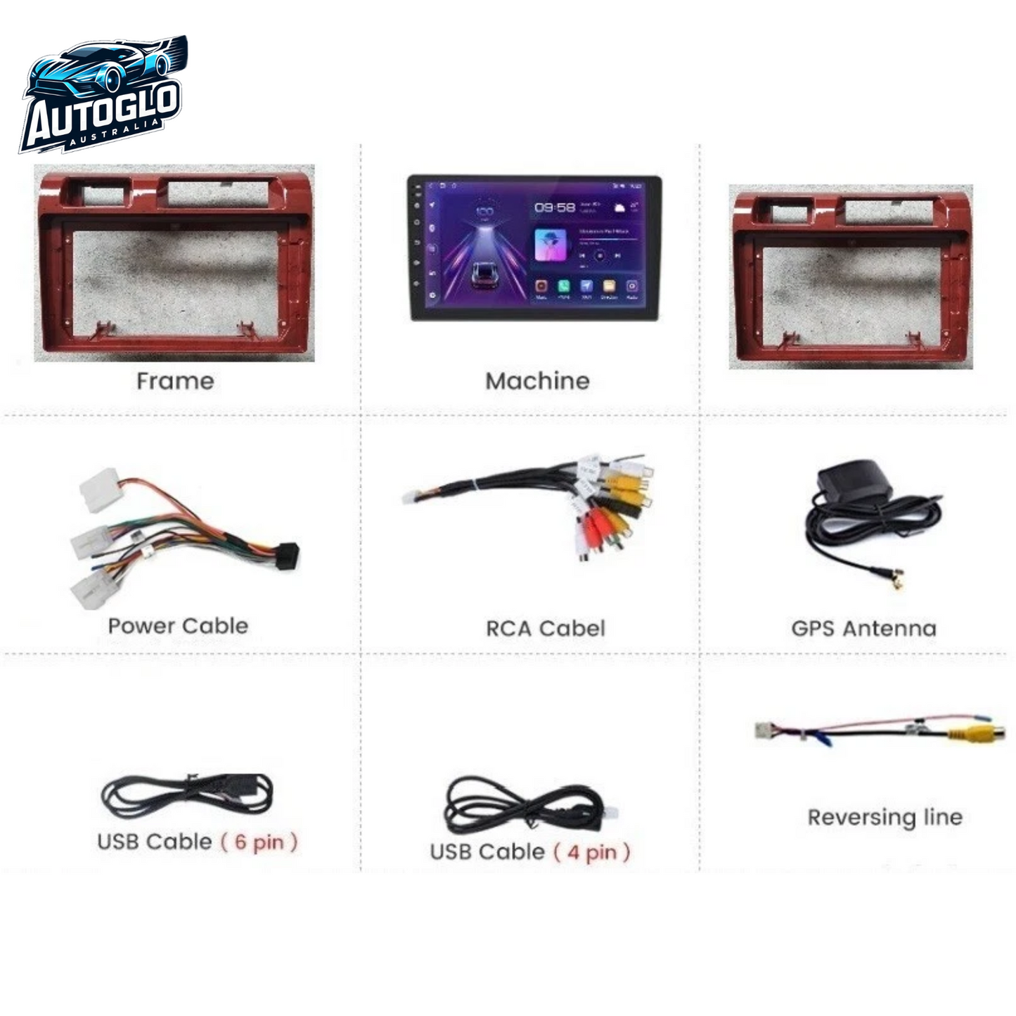 Autoglo Australia 9" (2G+32G) GPS BT WiFi CARPLAY Stereo For TOYOTA LANDCRUISER 70 (2008-20)