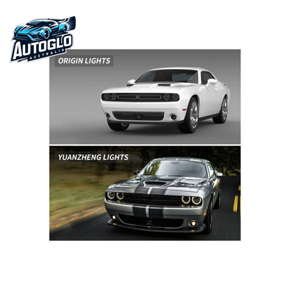 VLAND Dual Beam/RGB LED Headlights For Dodge Challenger 2015-2019