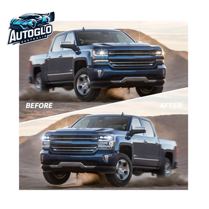 VLAND Projector LED Headlights For Chevy Silverado 1500 2016-2019