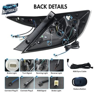 Autoglo Australia Honda Civic 10th Gen RGB Tail Lights 2016–2021