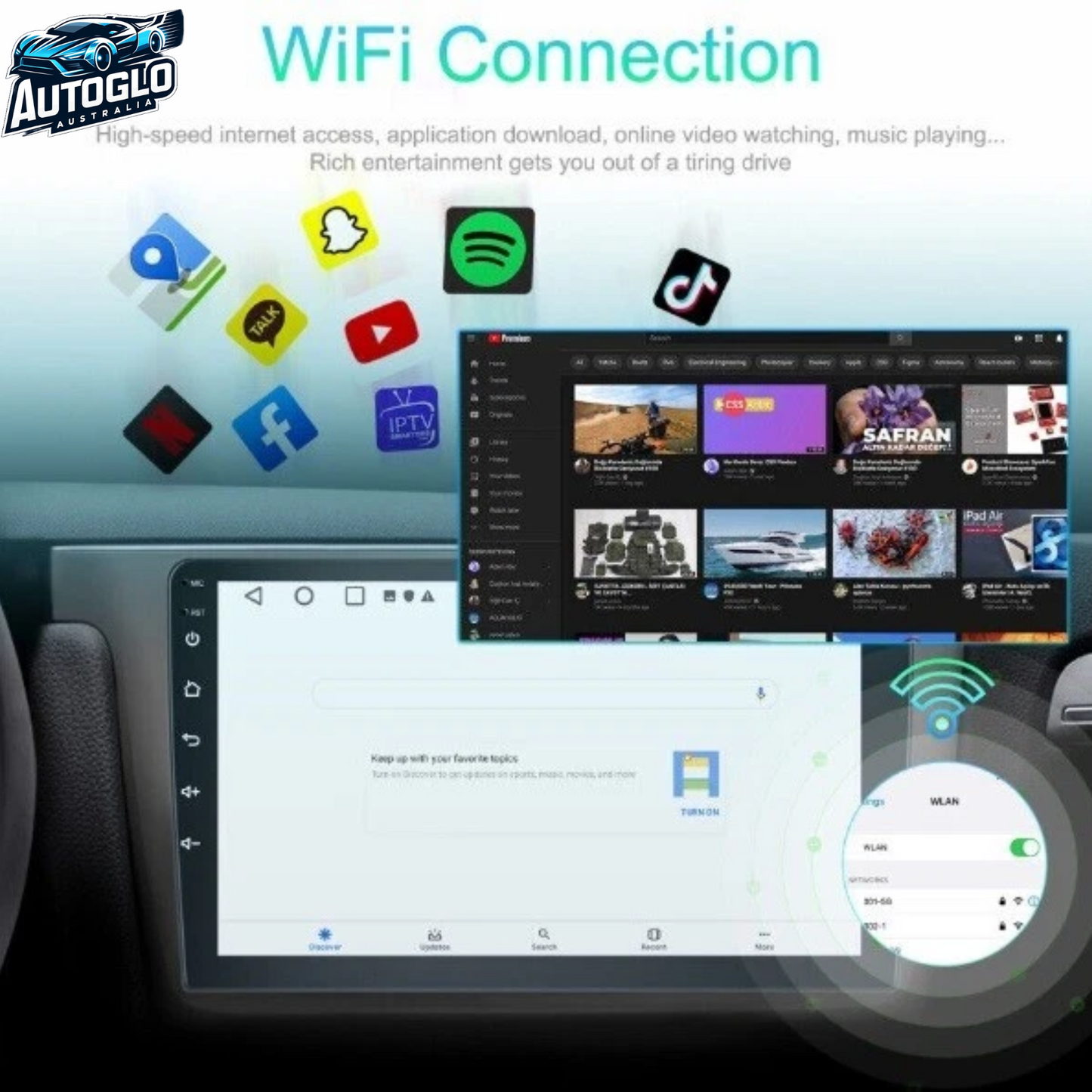 Autoglo Australia 9" CarPlay Android 13.0 BT GPS WiFi Stereo For MAZDA CX 7 (2008 -15) BOSE AMP