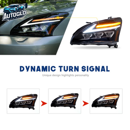 Autoglo Australia LED Headlights For Lexus RX330 RX350 RX400h 2003-2009 Start UP Animation High Quality Continuous Front lights
