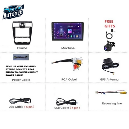 Autoglo Australia 9" (2G+32G) GPS BT WiFi CARPLAY ANDROID Stereo For SUBARU FORESTER (2012-15)