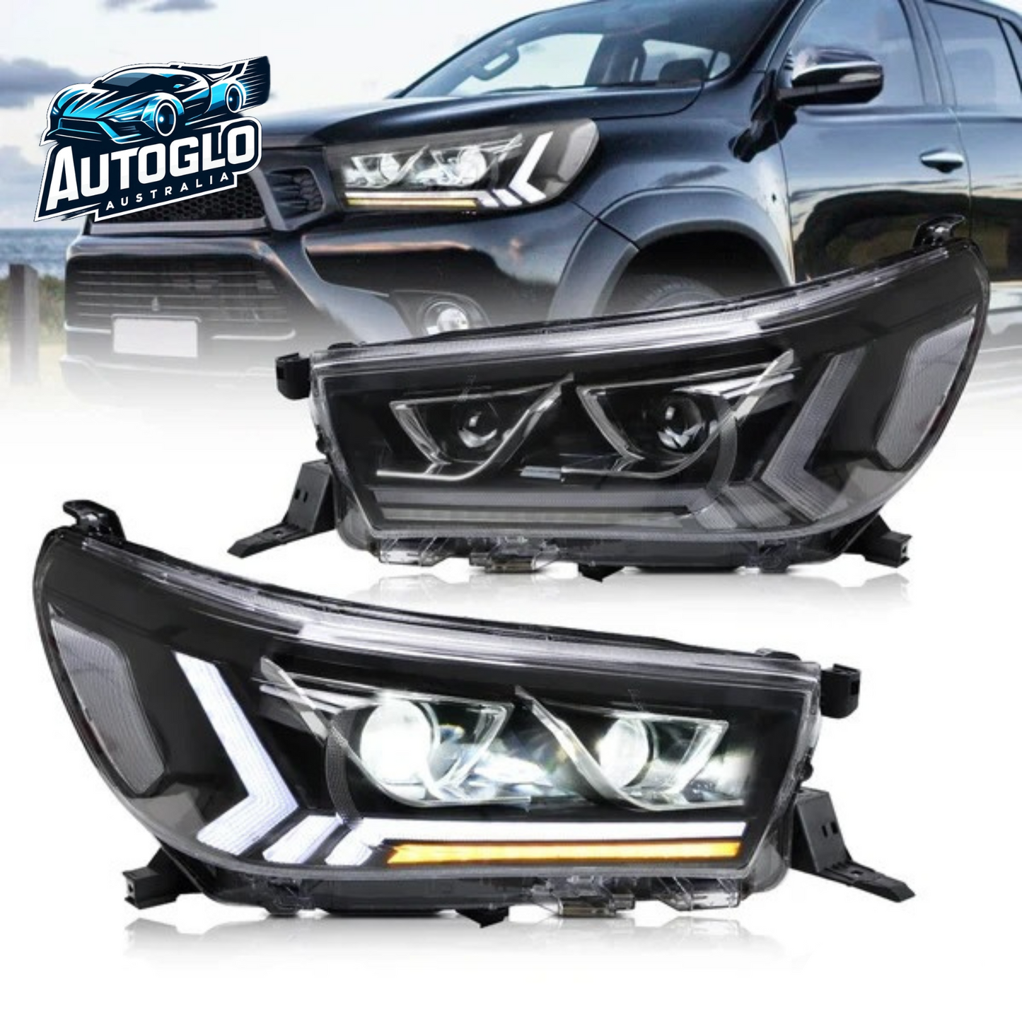 VLAND LED Headlights For Toyota Hilux Vigo TRD 2015-2025 8th Gen
