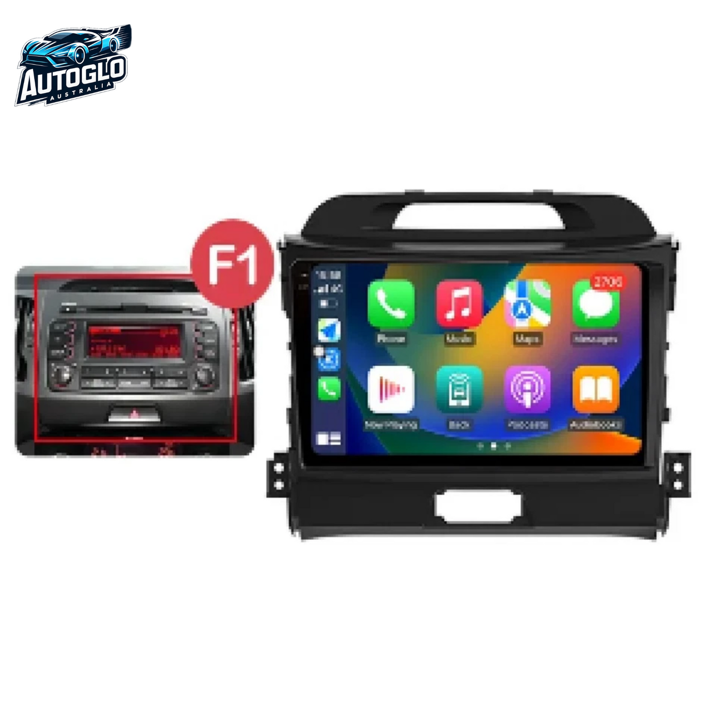 Autoglo Australia 9" (2G+32G) GPS BT WiFi Carplay Android Stereo For KIA SPORTAGE High C (2016-19)