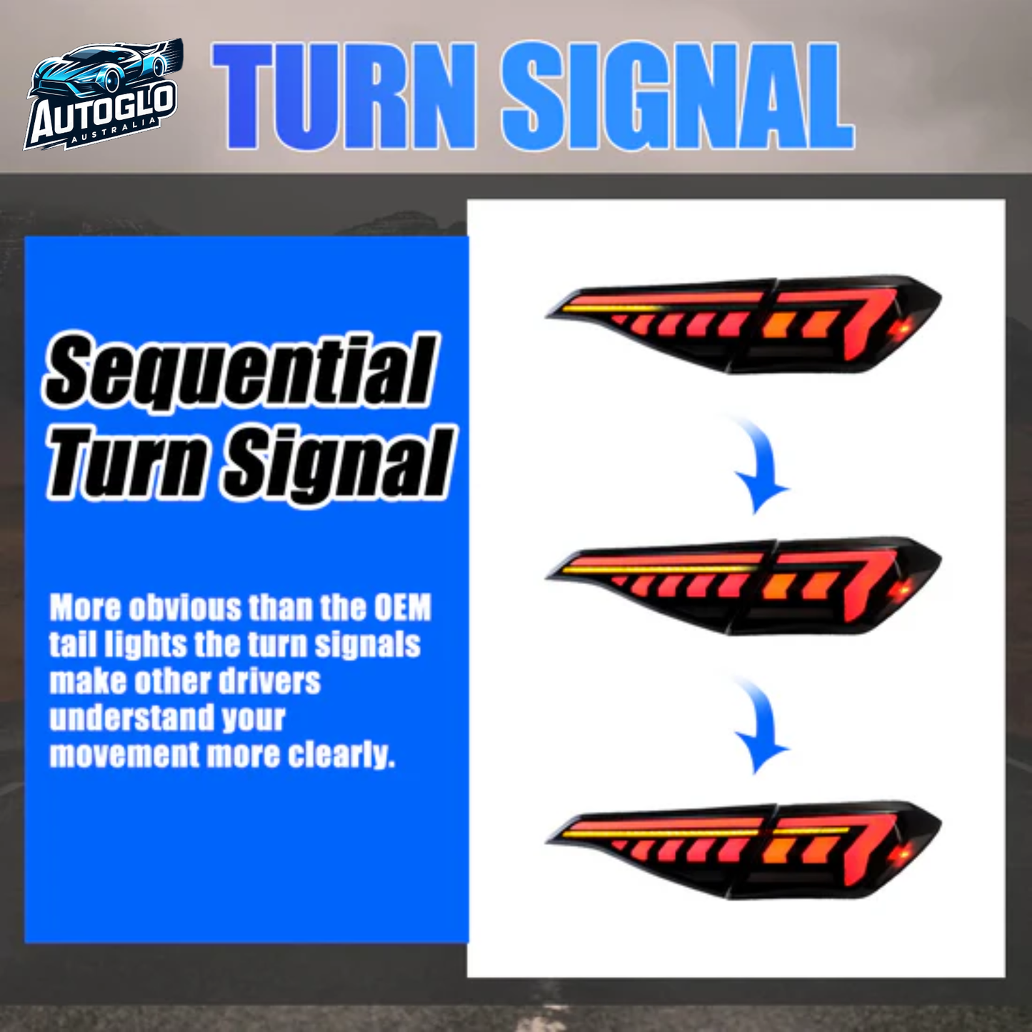 Autoglo Australia 11th Gen Honda Civic Sedan (2022–2026) RGB LED Tail Lights