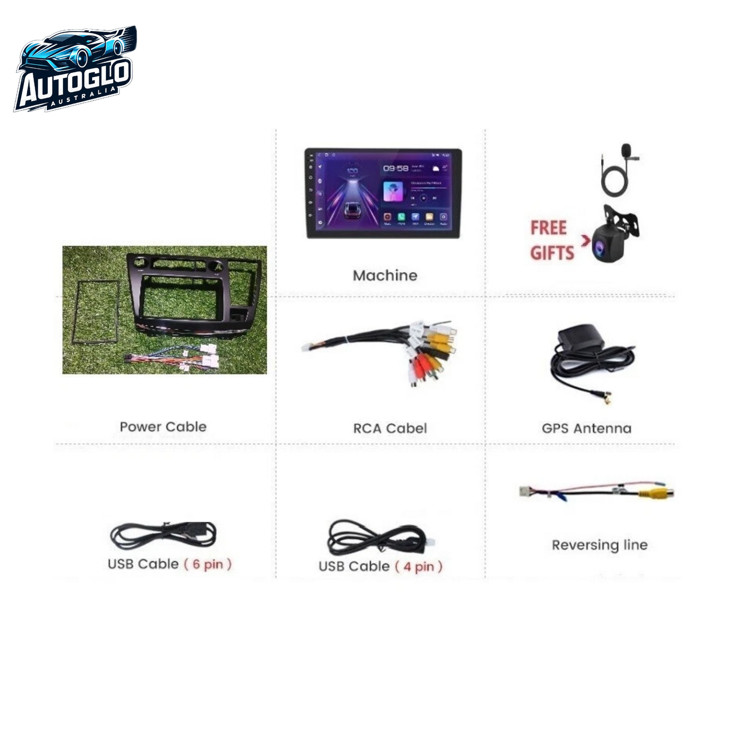 Autoglo Australia 7" (2G+32G) CARPLAY ANDROID Stereo for NISSAN ELGRAND E51 (2002-10) TYPE A