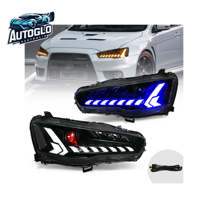 VLAND Demon Eye Projector Headlights for Mitsubishi Lancer EVO X 2008-2018