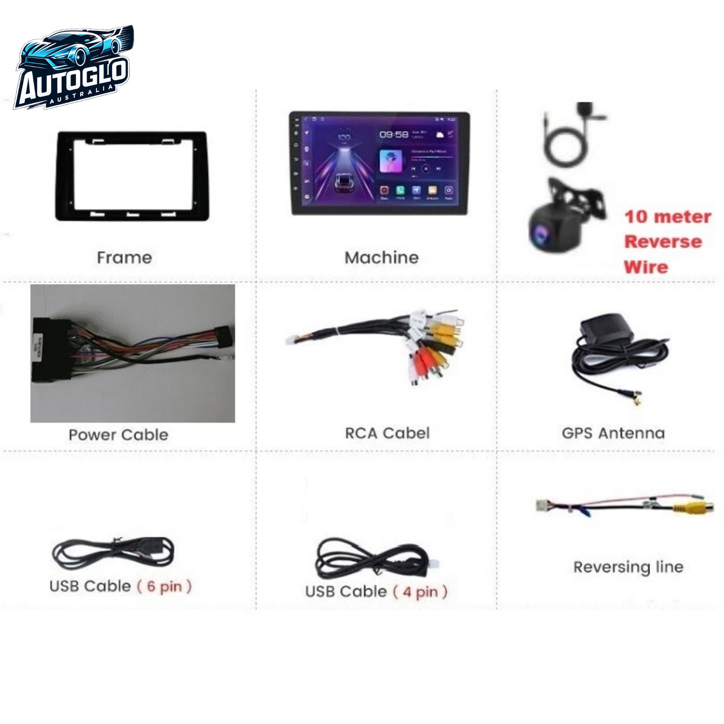 Autoglo Australia 9" (2G+32G) GPS BT WiFi CARPLAY ANDROID Stereo For HYUNDAI H-1 Starex iMAX iLoad