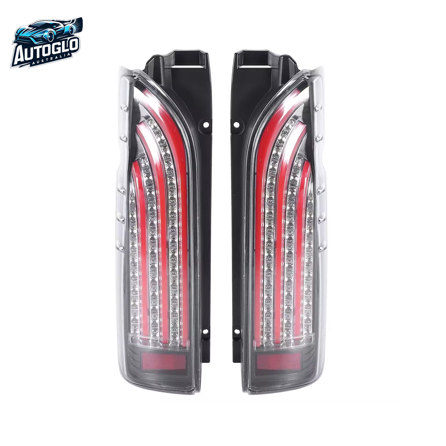 Autoglo Australia Toyota Hiace 2005–2018 LED Tail Lights Dynamic Turn Signal Assembly