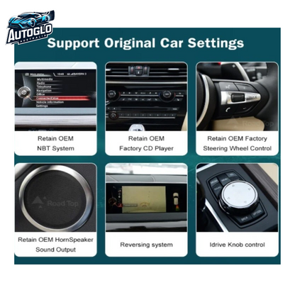Autoglo Australia BMW X3 F25 X4 F26 12.3" XL FHD Carplay Android BT GPS 4G Auto Stereo (NBT only)