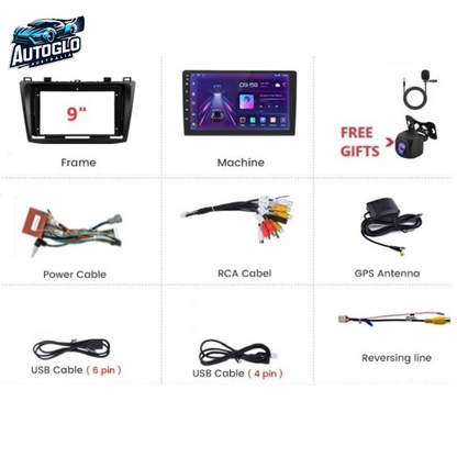 Autoglo Australia 9" (2G+32G) CARPLAY ANDROID GPS BT WiFi Stereo For MAZDA 3 (2009-15)