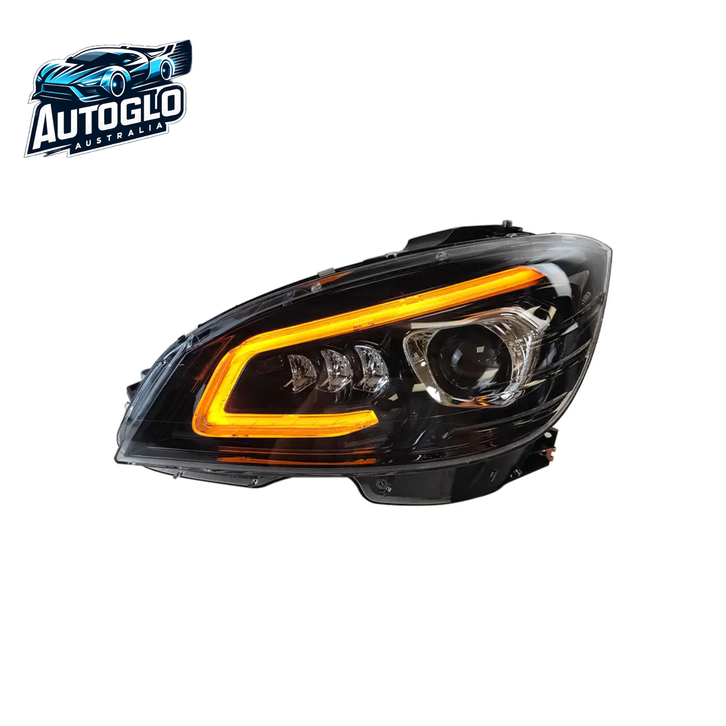 Autoglo Australia LED Headlights for 2007-2014 Mercedes Benz W204