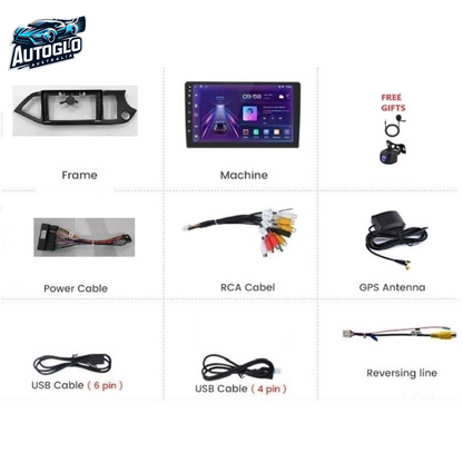 Autoglo Australia 9" Android Carplay BT GPS Stereo for KIA PICANTO 2GB+32GB (2011-16)