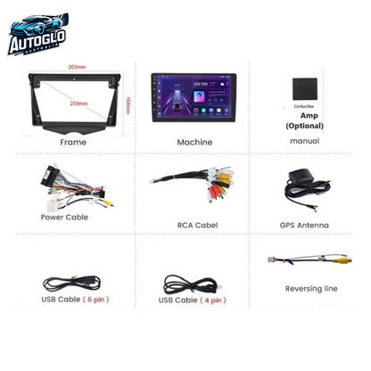Autoglo Australia 9" (2G+32G) GPS CARPLAY ANDROID Stereo Amp Decoder HYUNDAI VELOSTER (2011-17)