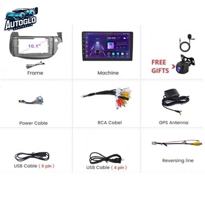 Autoglo Australia 9" 10.1" GPS WIRELESS BT WiFi CARPLAY ANDROID STEREO FOR HONDA JAZZ (2006-13)