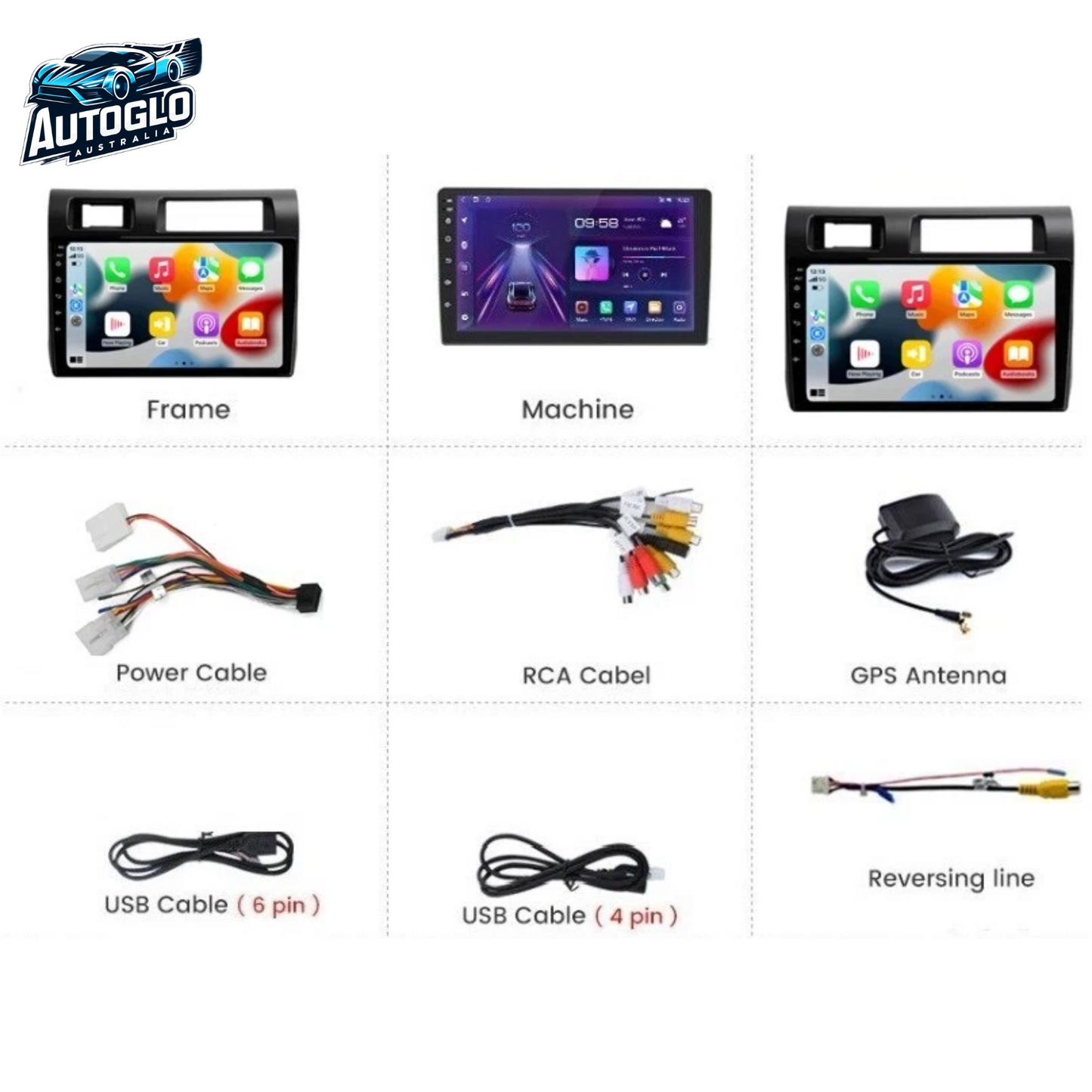 Autoglo Australia 9" (2G+32G) GPS BT WiFi CARPLAY Stereo For TOYOTA LANDCRUISER 70 S (2008-20)