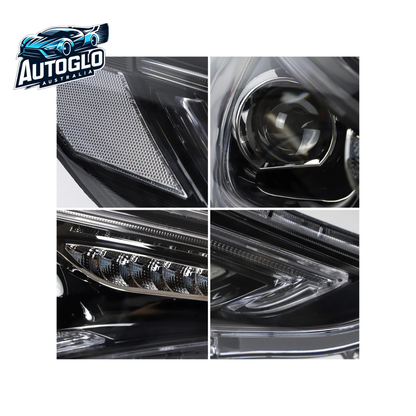 VLAND Dual Beam Sequential Headlights For Hyundai Sonata 2011-2014 ABS PMMA GLASS Material (Bulbs Not Included)
