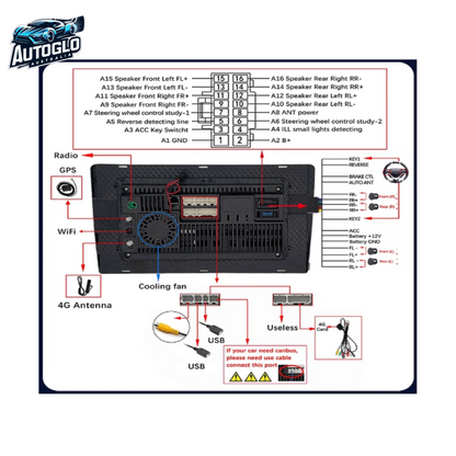 Autoglo Australia 10.1" Android 13 Carplay Stereo for NISSAN ALTIMA BT GPS NAVI 2GB+32G (2013-18)