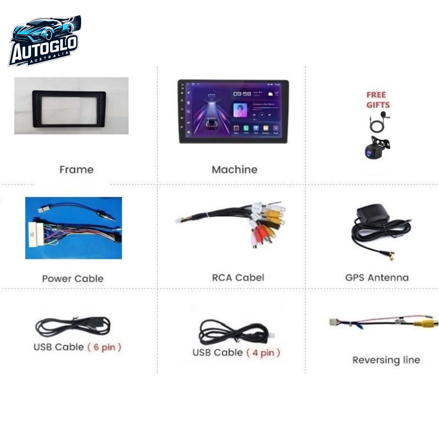 Autoglo Australia 9" (2GB+32G) Android Carplay BT GPS Stereo for KIA CARNIVAL (2018+)