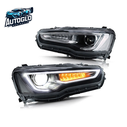 VLAND Dual Beam Projector Headlights for Mitsubishi Lancer EVO X 2008-2018