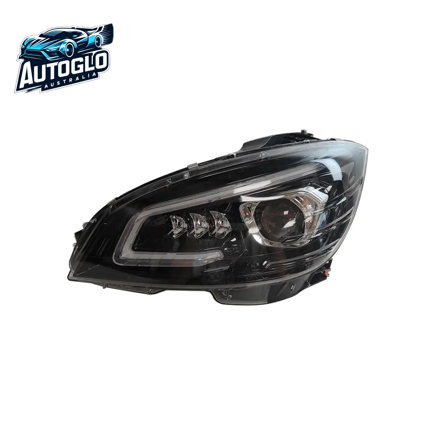 Autoglo Australia LED Headlights for 2007-2014 Mercedes Benz W204