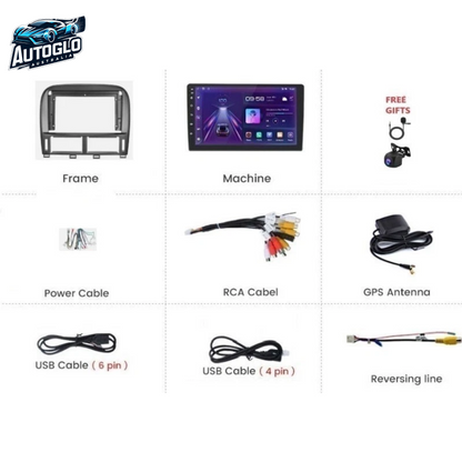 Autoglo Australia 9" Android 13 Carplay Stereo BT GPS for Lexus GS300 GS400 GS430 (1998-2005)