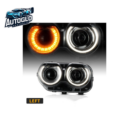 VLAND Dual Beam/RGB LED Headlights For Dodge Challenger 2015-2019