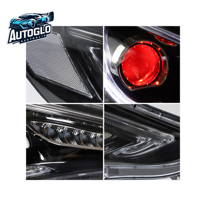 VLAND Dual Beam Sequential Headlights For Hyundai Sonata 2011-2014 ABS PMMA GLASS Material (Bulbs Not Included)