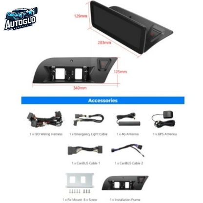 Autoglo Australia 10.25" Android Carplay Car Stereo GPS Head Unit For Audi A4 B8 A5 (2009-16 Low)