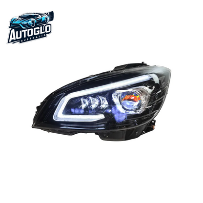 Autoglo Australia LED Headlights for 2007-2014 Mercedes Benz W204