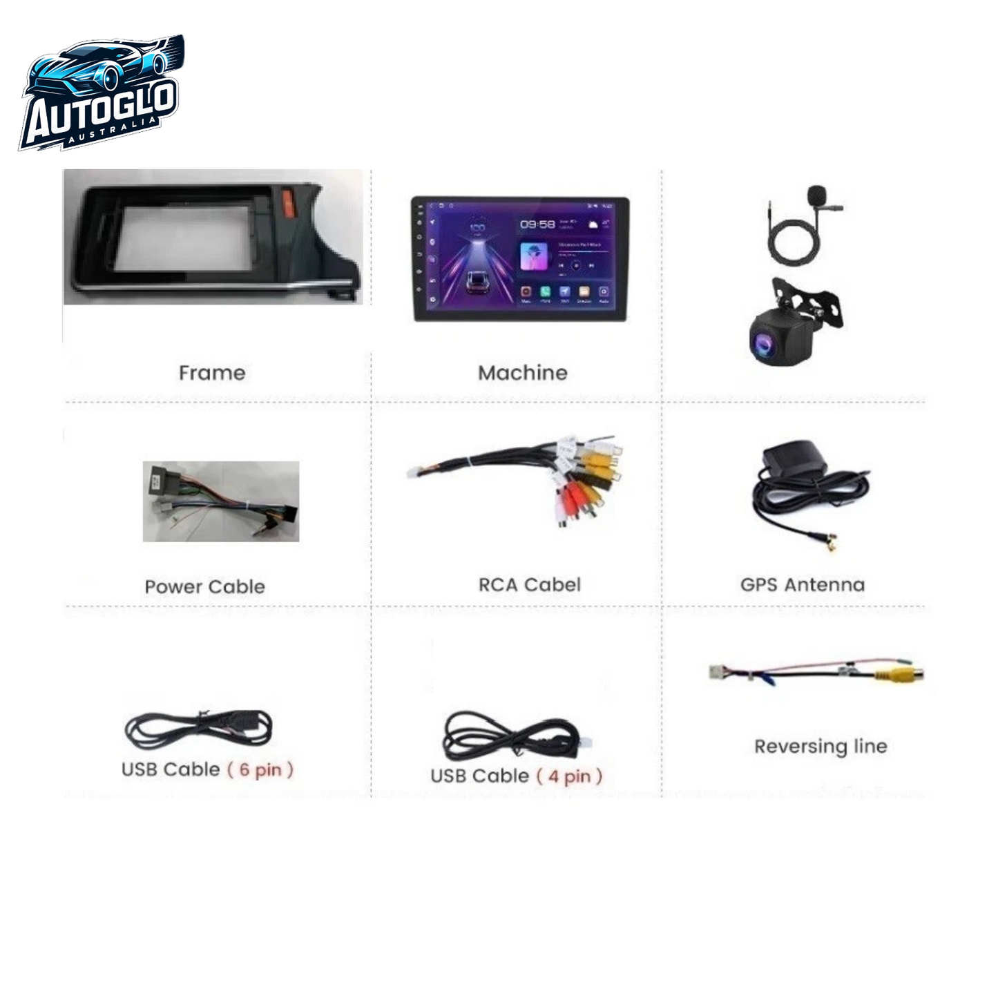 Autoglo Australia 10.1" Carplay Android 2GB+32GB BT GPS WiFi Stereo for HONDA CITY (2014-19)