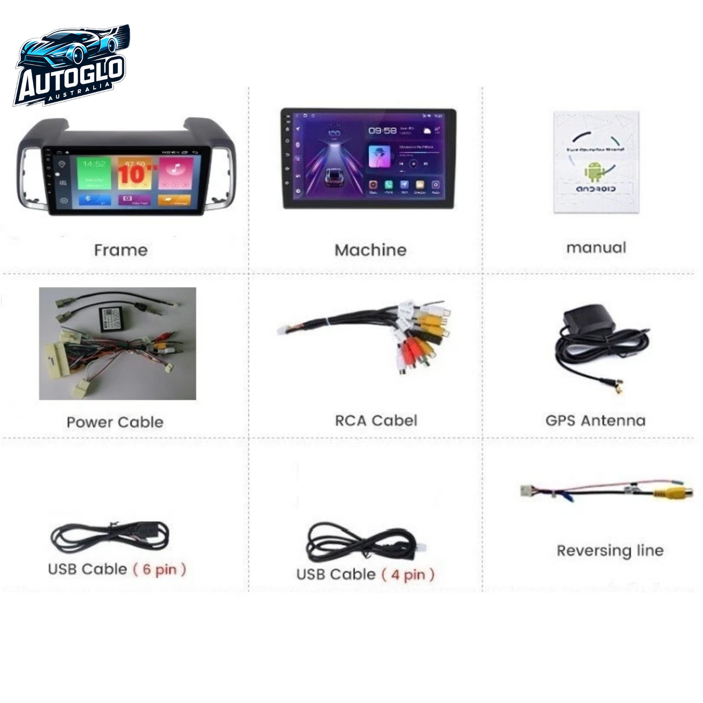 Autoglo Australia 10.1" Carplay Android 2GB+32GB BT GPS Stereo for HYUNDAI IX35 TUCSON (2018-19)