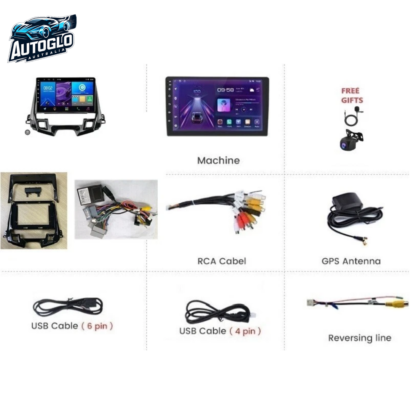 Autoglo Australia 10" Android Carplay BT GPS WiFi Stereo for HONDA ODYSSEY (2020-24)