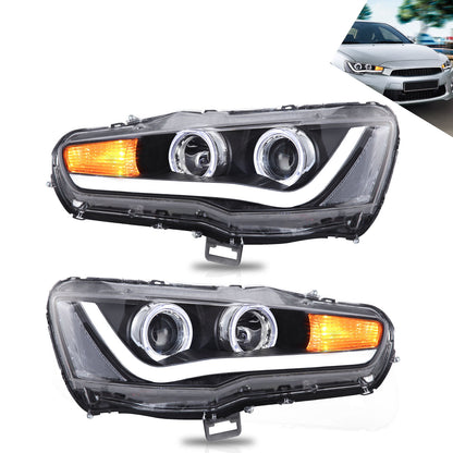 VLAND LED Headlights for Mitsubishi Lancer CF CJ EVO X Sedan (2007-2018)