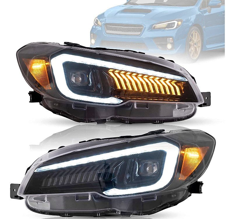 LED Headlights For 2015-2021 Subaru WRX /WRX STI Dynamic Animation Front Lamp
