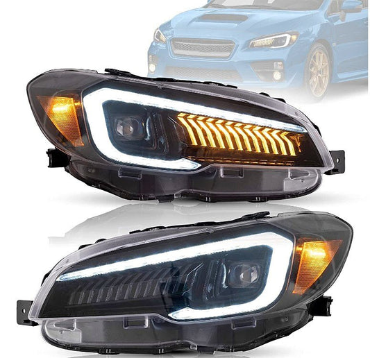 LED Headlights For 2015-2021 Subaru WRX /WRX STI Dynamic Animation Front Lamp