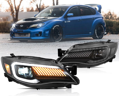Full LED Headlights For 2008-2014 Subaru Impreza 2008-2014 Subaru WRX Front Lamp