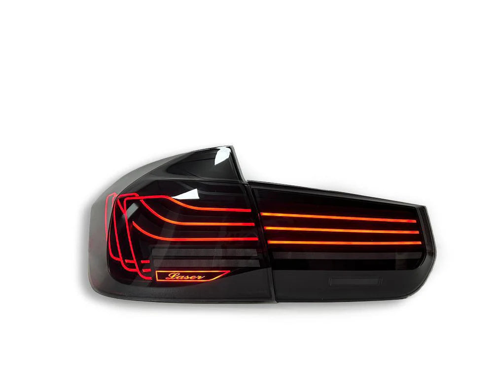 Autoglo Australia CSL-Style Laser Taillights for BMW 3-series 2013-2018 Car Led Rear Lamps RGB Smoked Red
